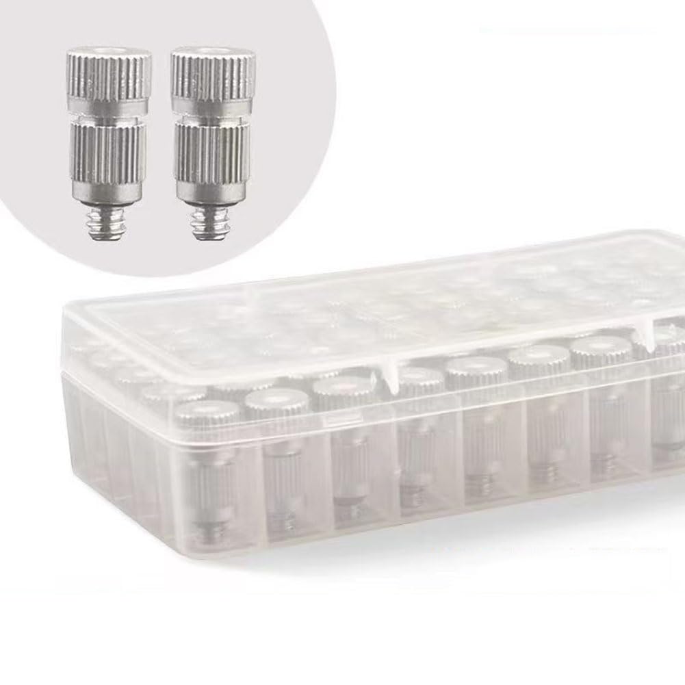 Boquillas de acero inoxidable de alta presión con filtro de malla para riego agrícola, sistema de nebulización de enfriamiento exterior, orificio de 0,1 a 0,8 mm, 50 cabezales de pulverización de tr