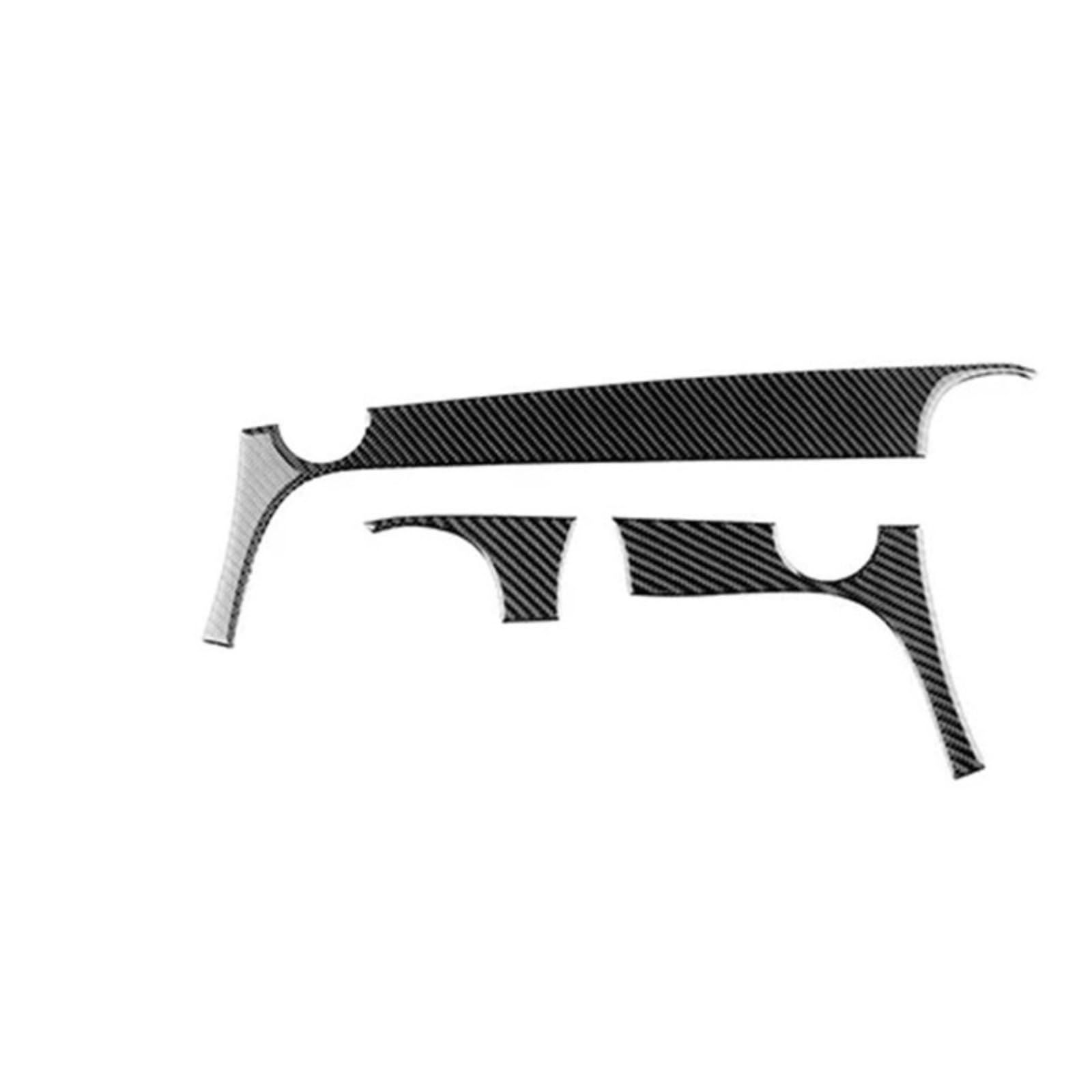 Oxwwrsfco Rhd Black Carbon Car Instrument Strip Compatible For Fiat 500 500C/Abarth 595 595C /695 695C 2016-2024 500E 2016-2019 Soft Carbon Fiber Sticker(Rhd Black Carbon)