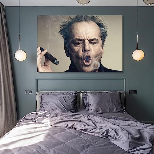 Jack Nicholson Cigar Rings Poster Decorative Painting Canvas Wall Art Living Room Posters Bedroom Painting 16x24inch(40x60cm) - Image 8