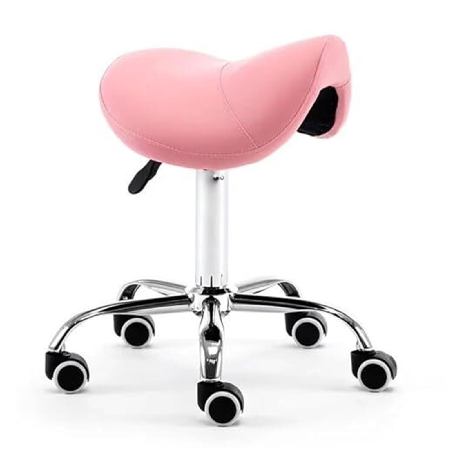 Drehbarer Sattelhocker, höhenverstellbar, Rollstühle mit PU-Sitzrädern, für Büroarbeit und Schönheitssalons