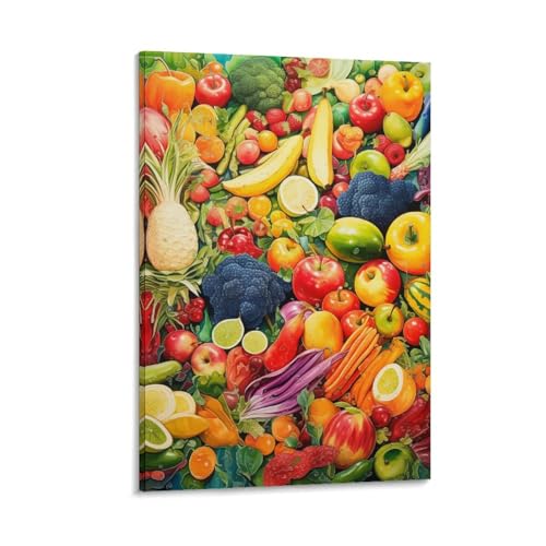 Impression sur toile de fruits haute définition 20x30 cm pour mur chic