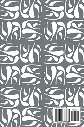 Notes: A Blank Sheet Music Notebook with Mid Century Style Pattern Cover Art image 4