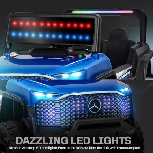 Image of Driving EV Cars for 1, 2, 3, 4, 5, 6 Years | Remote + Steering + Mobile App Control | Kids Jeeps (Entery Level Jeeps [2-6 Years] GT1, Blue)