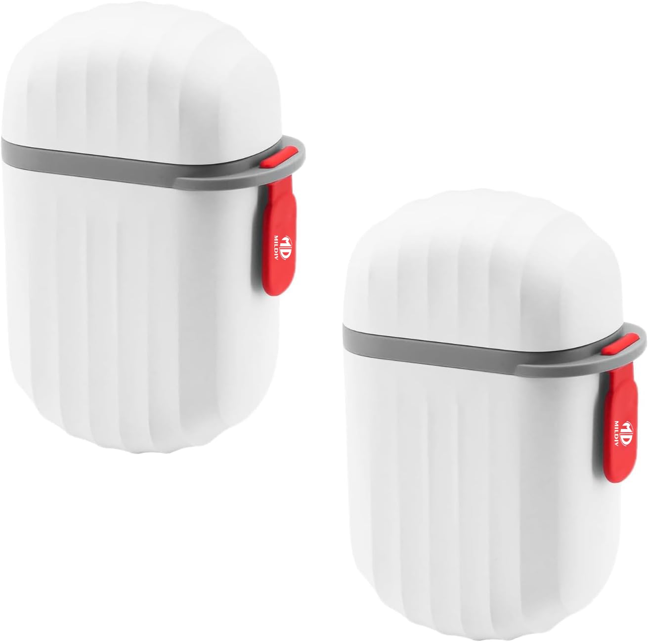 MILDIV Travel Soap Holder - 2 PCS Portable Soap Dish for Home, Outdoor Hiking, and Camping - Compact and Durable Plastic Travel Soap Box - Soap Case Ideal for Travel Accessories (White) (B0D4MLRH63) Amazon Price History, Amazon Price Tracker