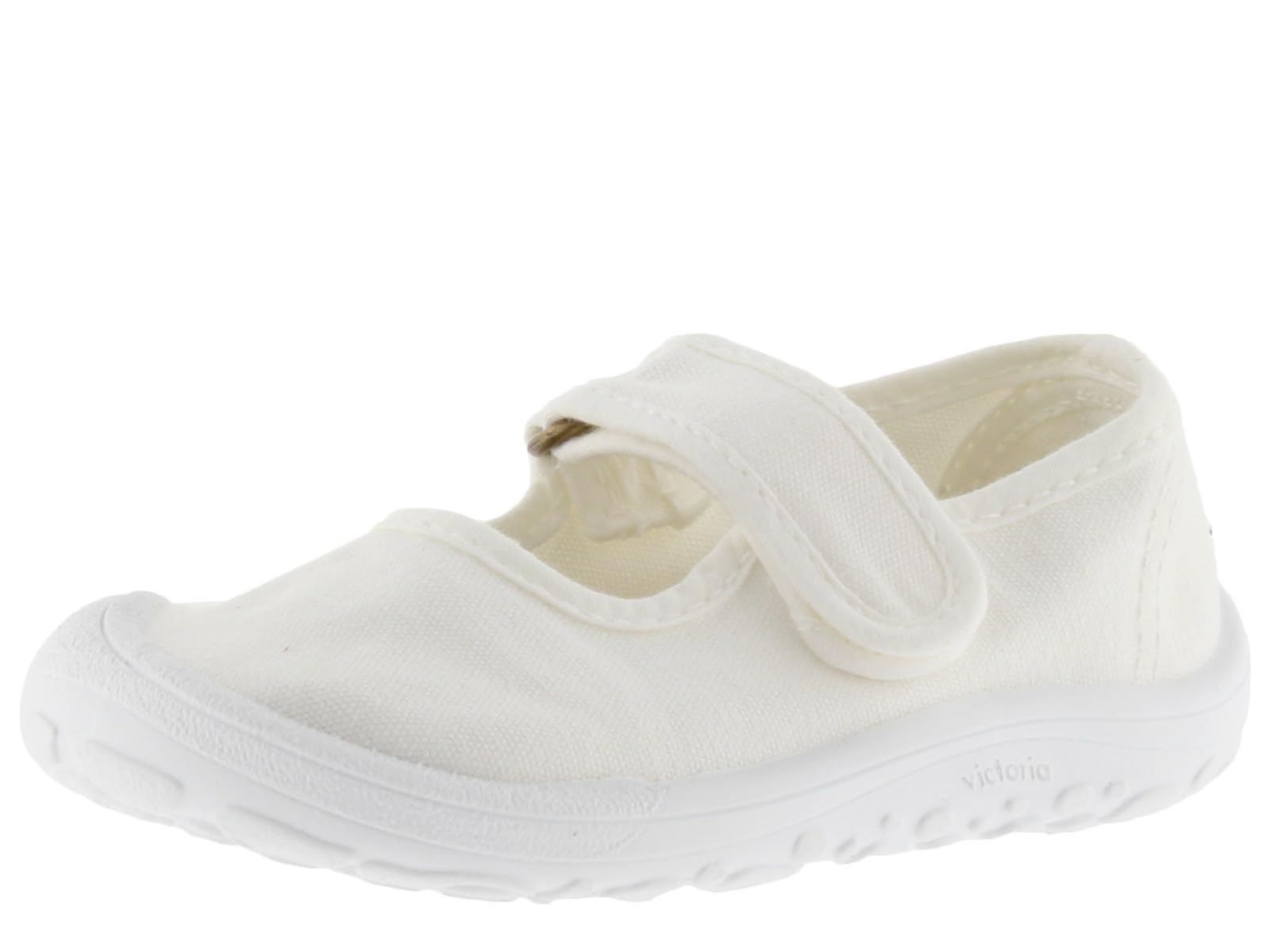 Victoria Ballerines Unisexe Respectueuses Barefoot Bosco Toile Teintée Drec & Bande Auto-Agrippante 1370109 pour Enfants