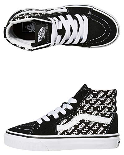 Vans Mens Old Skool Unisex Low Top Sneaker (Sk8 Hi Black/True White, Numeric_12)