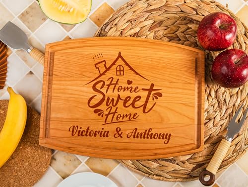 Tabla de cortar rectangular de madera personalizada para regalos de cierre inmobiliario miniatura 2