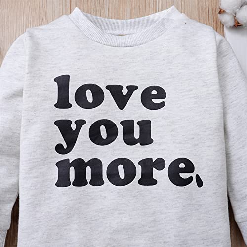 Toddler Baby Girl Boy Letter Graphic Pullover Sweatshirt Crewneck Long Sleeve Shirt Top Warm Fall Winter Clothes3