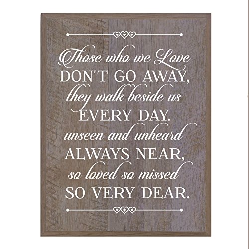 LifeSong Milestones Personalized Wooden Wall Plaque Bereavement Keepsake in Remembrance of Loved One Condolence Funeral Gift 8x10 Those Who We Love