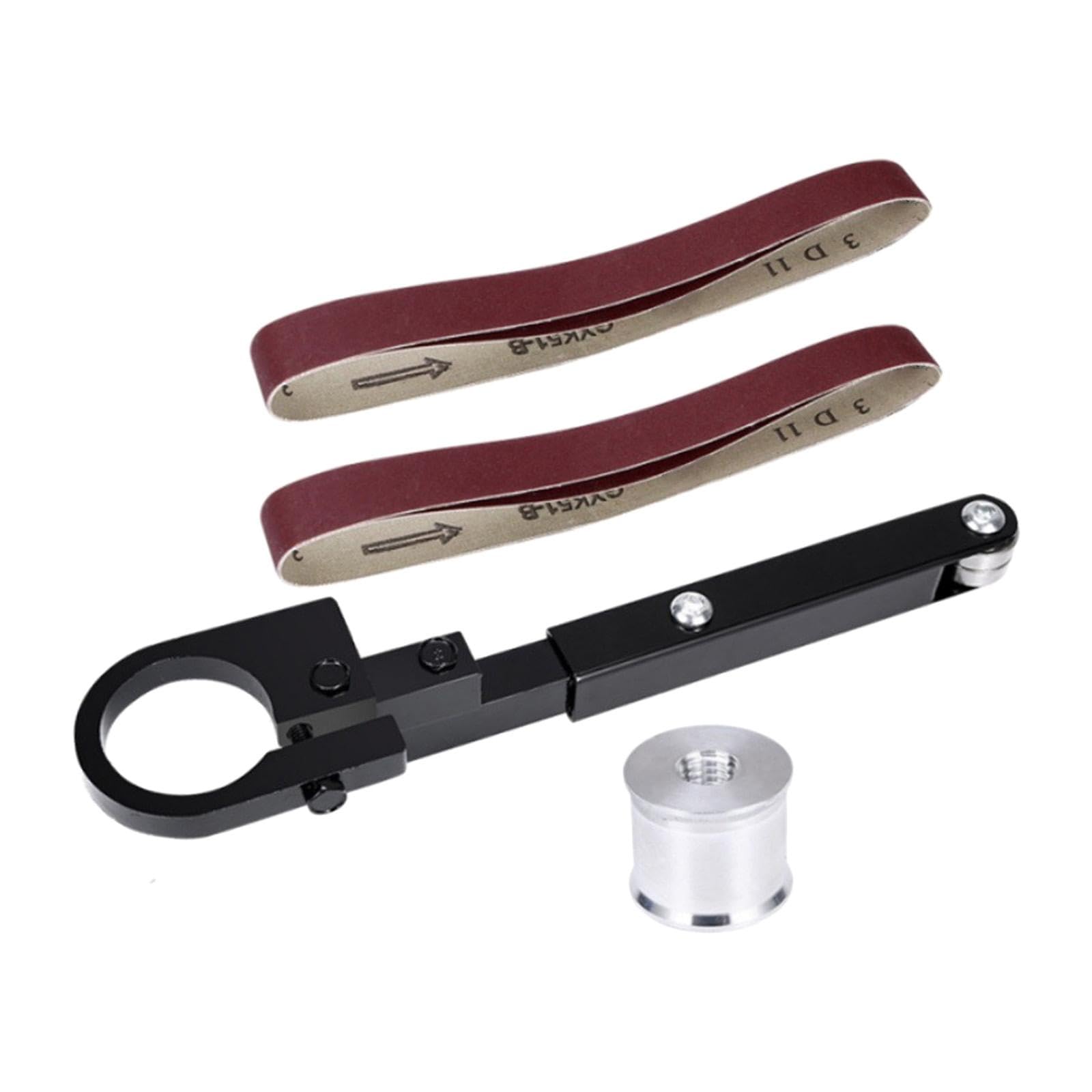 Bothyi Belt Sander Adapter for Angle Grinder Pipe Tube Sanding Attachment Bracket Accessories Woodworking Polisher Polishing Tool