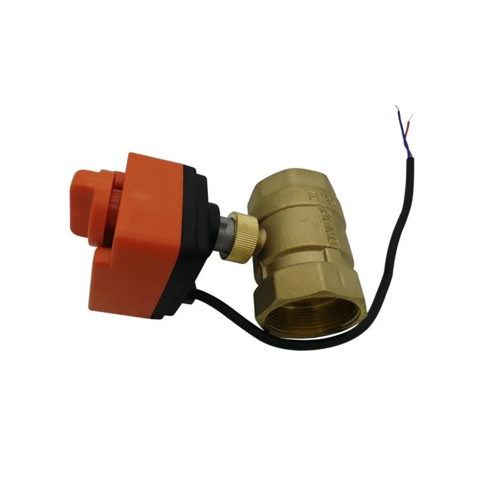 Válvula de Bola con Interruptor Manual eléctrico de Dos Cables EVBV17-21, CC 9-30 VCC, 110 V-250 VCA, NC, for Agua, interrupción de energía y recuperación.(110-250acv,2 Way DN32)