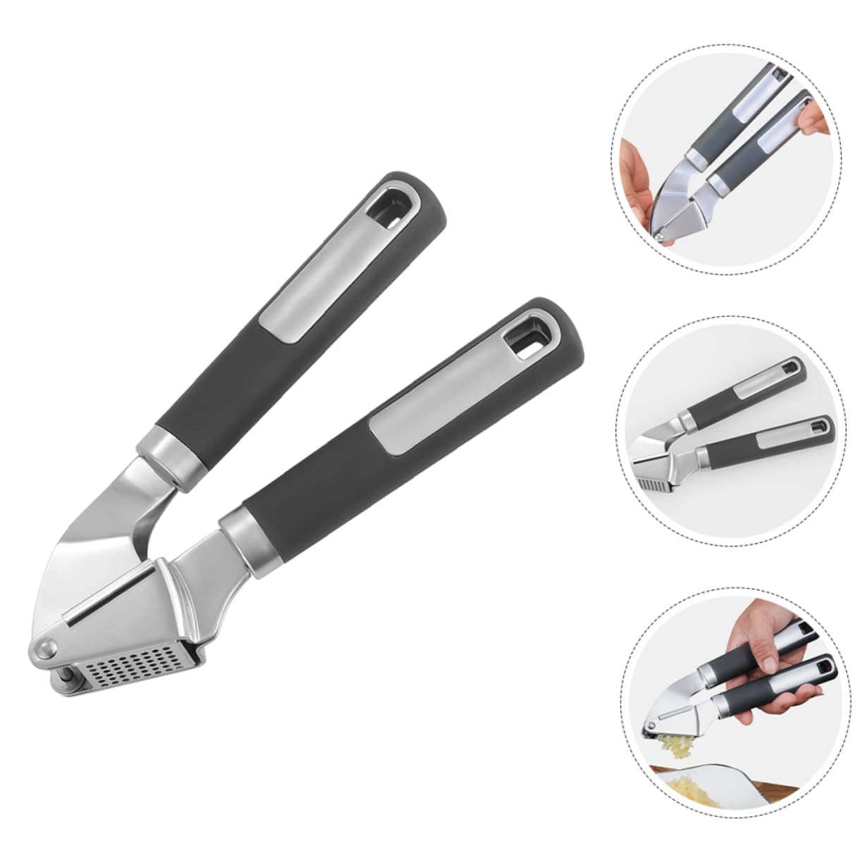 Cabilock 5piezas Prensa De Inoxidable Herramienta Manual Para Machacar Utensilio De Cocina Práctico y De Limpiar
