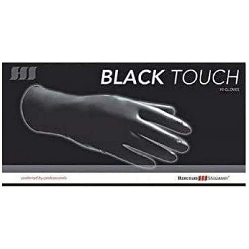 Matador Black Touch Hairdressing Reusable Washable Gloves 10-Piece, Large