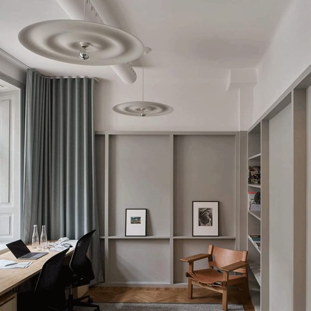 Lampadari nordici moderni minimalisti Frisbee in ferro battuto Lampada a sospensione Design personalizzato Soggiorno creativo Sala da pranzo Bar