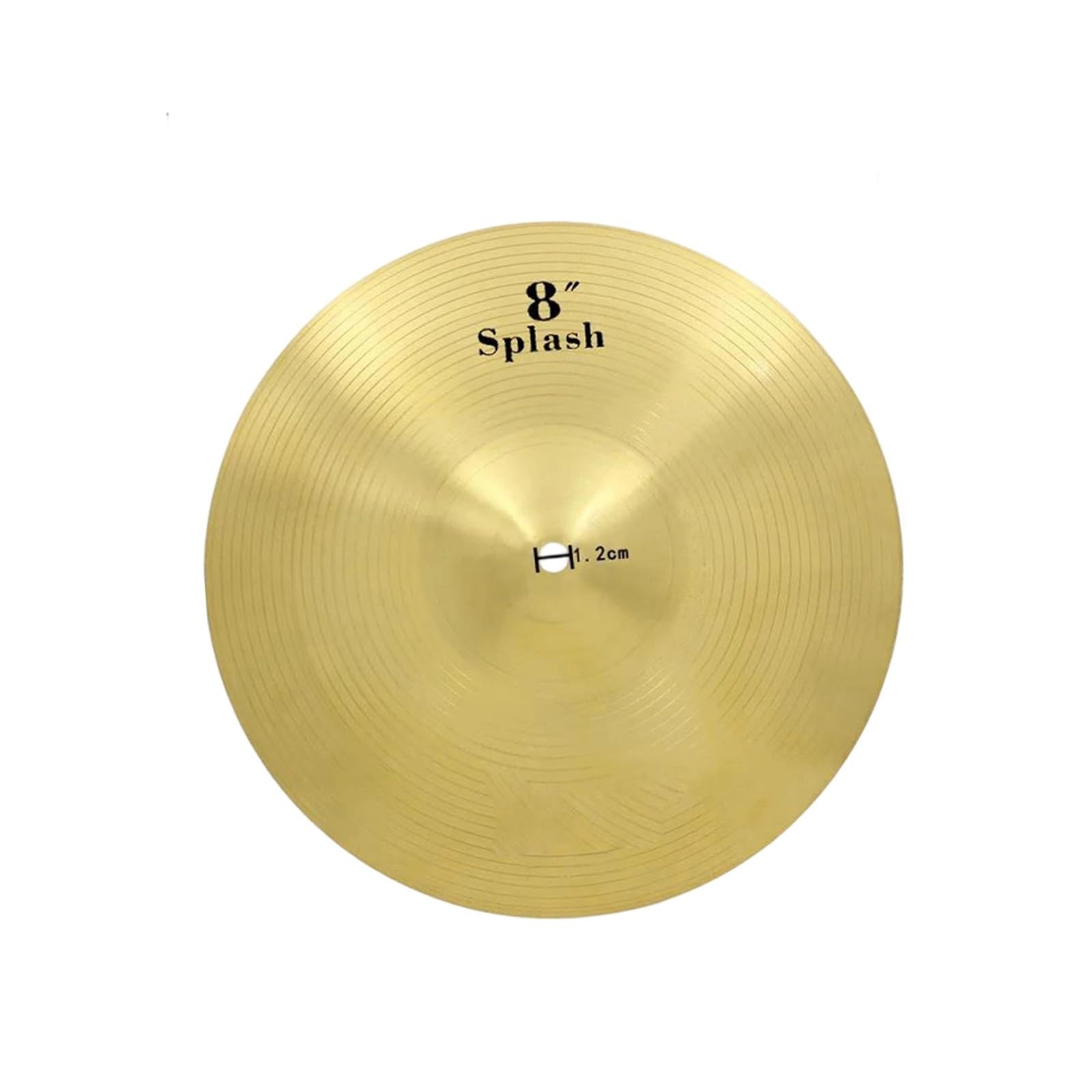 Platillos Platillo Profesional De Aleación Latón Charles Para Bateristas Principiantes 8 10 12 14 16 18 Y 20 Pulgadas(8 Inch)