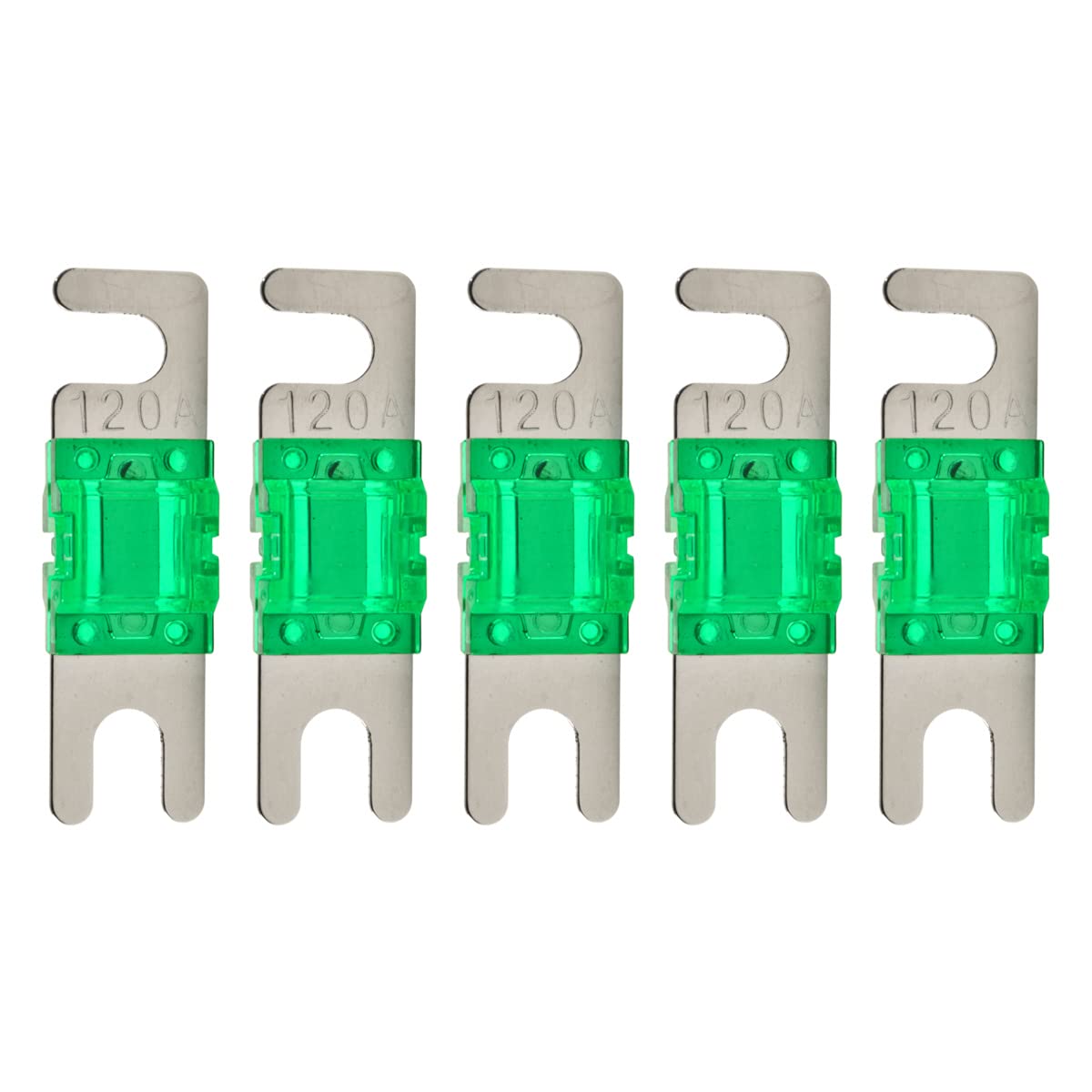 The Wires Zone Nickel Plated Inline 120 Amp Mini ANL Power Wire Fuse (5 Pack) 120A-image-20