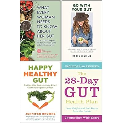 What Every Woman Needs to Know About Her Gut, Go With Your Gut, Happy Healthy Gut, The 28-day Gut Health Plan 4 Books Collection Set