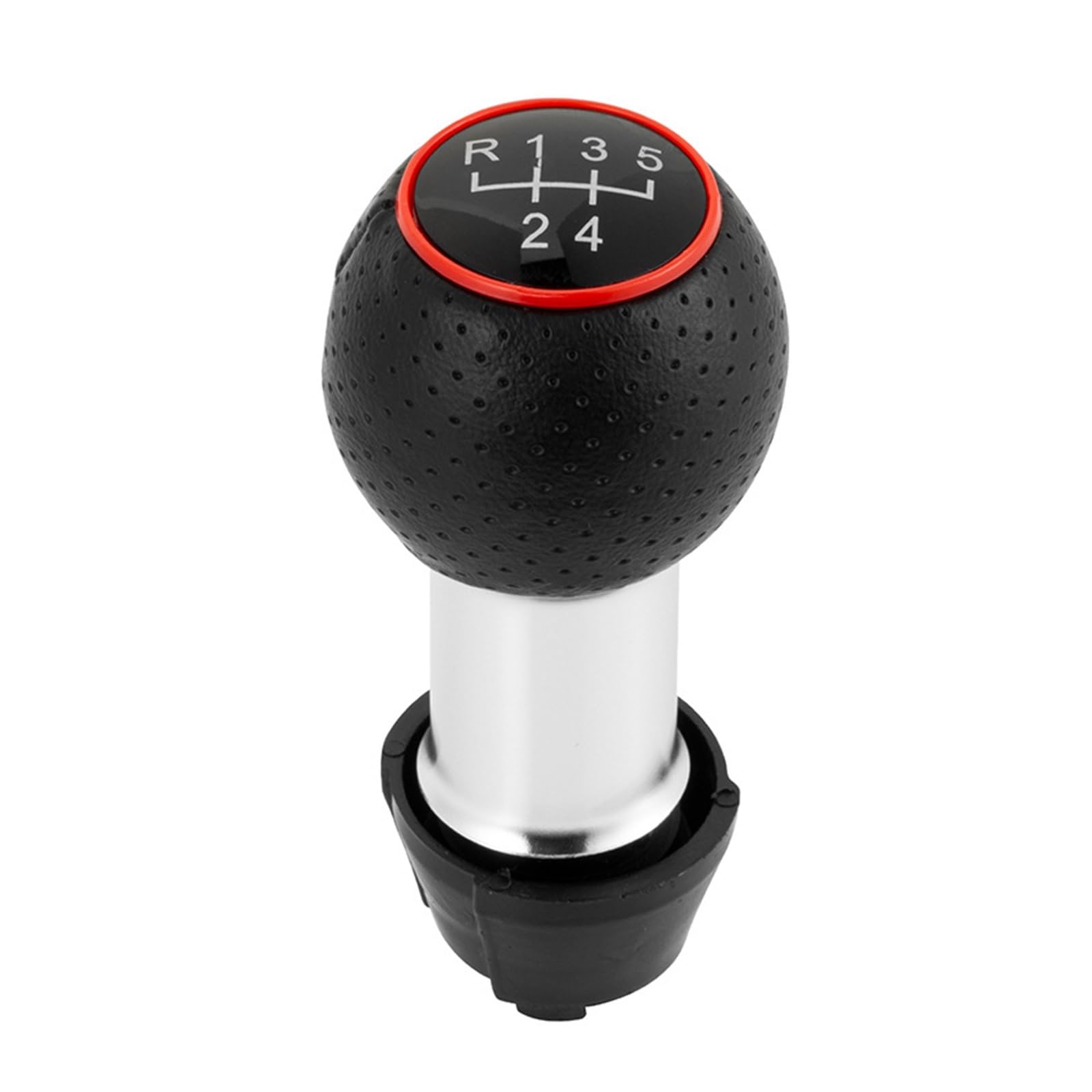 Meumir Black Car Gear Knob Stick Shifter For Audi A3 S3 2001-2003 5/6 Speed Car Gear Shift Knob Head Rod Decoration Accessories(For 5 Speed)