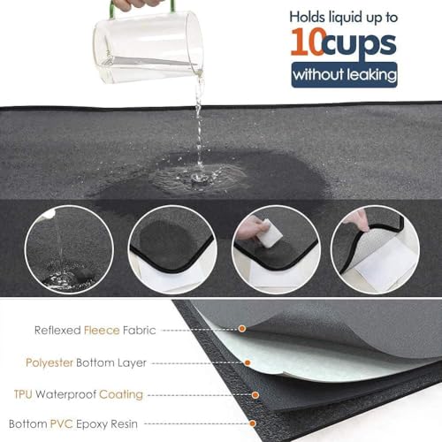 Image of Washable Pee Pads for Dogs, Extra Large Reusable Dog Pee Pad, Waterproof Pet Mat, Dog Playpen Mats for Puppy Training Whelping Playpen Pads