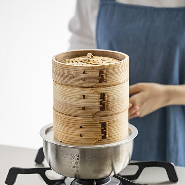 Amazon | ゆとりの空間 栗原はるみ せいろ二段蓋付き 15cm