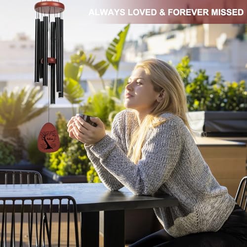 Image of Memorial Gifts for Loss of Mother Mom - Memorial Wind Chimes Sympathy Memory Bereavement Gifts for Loss of Mom
