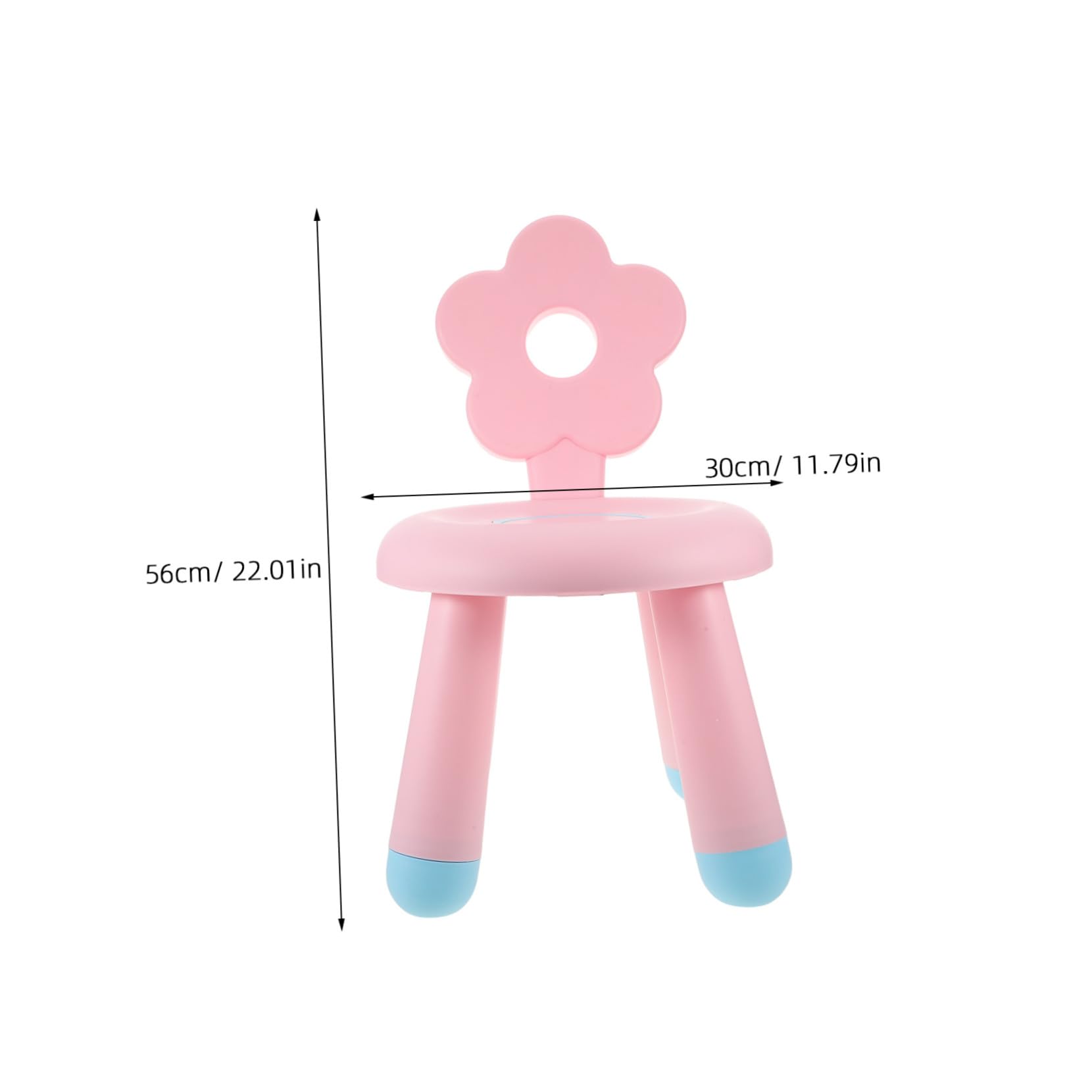 Gadpiparty Sgabello in Plastica per Bambini Versatile per Ingresso e Bagno, Seduta Piccola Rosa