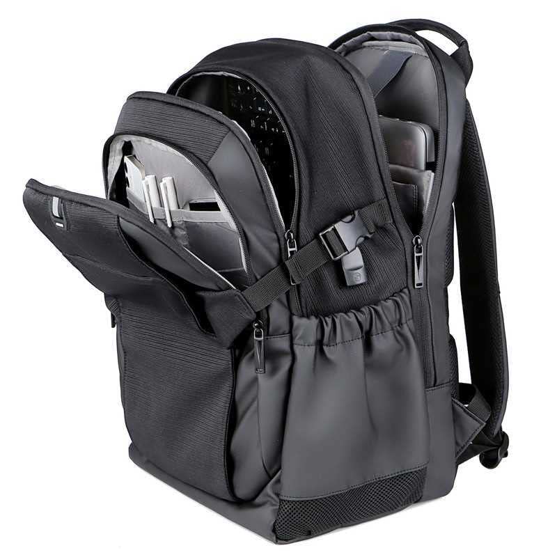 Zaino Unacchio Computer Rucching Business Vallazione Backpack Basse Scuola in Maglio della Porta di Caranda USB Fits15.6 Pollici