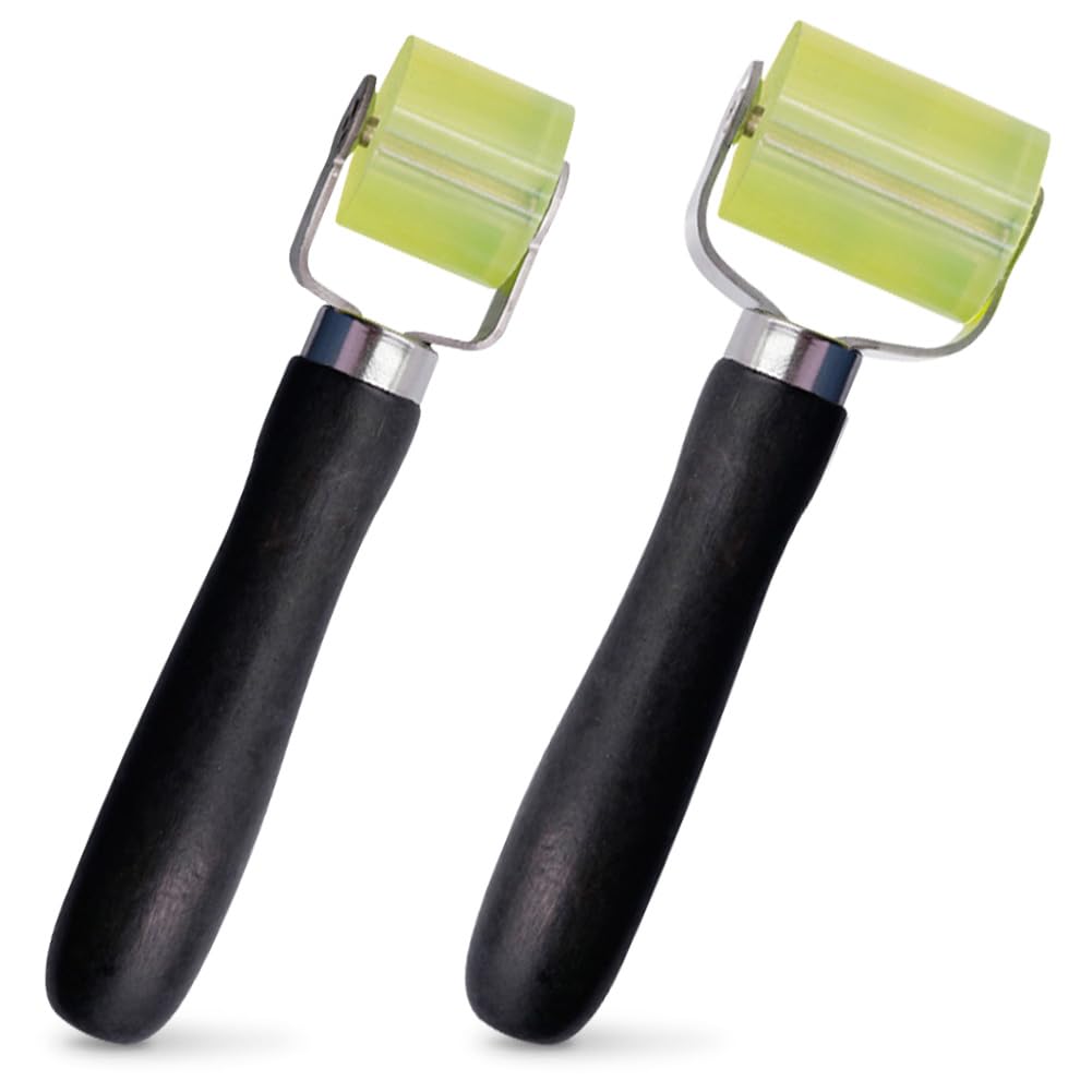 2PCS Rullo di Pressione, Rullo di Pressione Cuscinetto, Attrezzo per l’installazione di materiale fonoassorbente, rullo pressore a mano per la lavorazione di bordi,strumento di saldatura