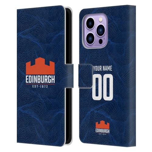Coque cuir portefeuille iPhone 14 Pro Max Edinburgh Rugby 2024/25