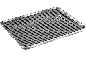 Ivation Stainless Steel Drain Tray (12.5" x 9.8" x 0.98"): Perfect Drain...
