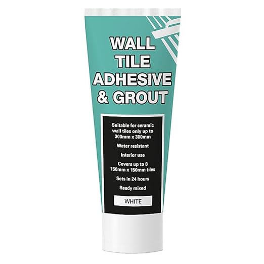 Wall Tile Adhesive and Grout in Easy Apply Tube, 2 in 1 Waterproof Wall