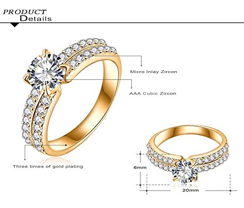 Luxuria Plated AAA Zircon Jewellery Rings