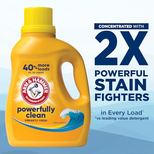 image for ARM & HAMMER Liquid Laundry Detergent, Clean Burst Fresh, 105 fl oz, 1
