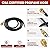 GasXpert 7 FT Propane Quick Connect Hose for RV to Gas Grill, Propane Quick Connect Fittings for 1 LB Throwaway Bottle Connects 1 LB Portable Appliance to RV 1/4" Female Quick Disconnect