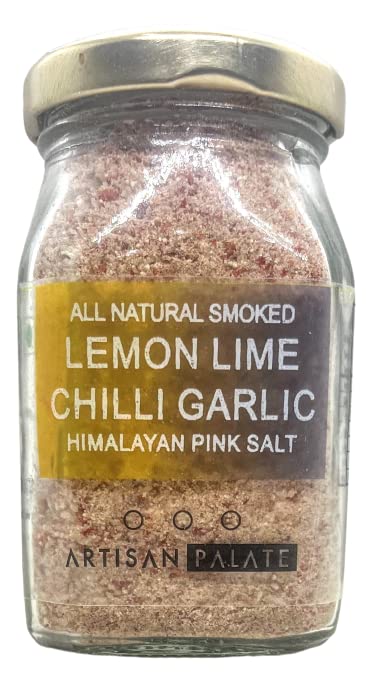 Artisan Palate Smoked Lemon Lime Chilli Garlic Himalayan Pink Salt Pack Jar | All Natural | Roasted veggies and seafood | 150 gms (Pack of 1) (B07X757DC7) Amazon Price History, Amazon Price Tracker