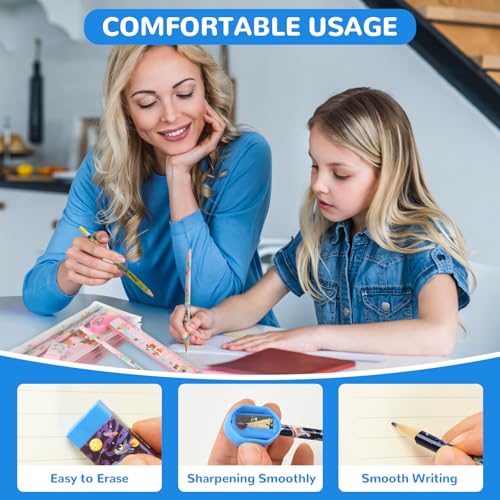 Set de 24 kits de papelería con lápices y accesorios miniatura 6