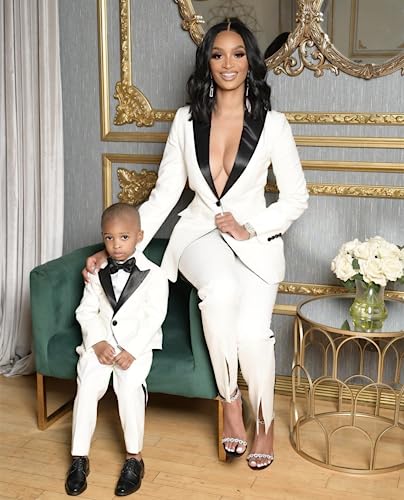 Women's Peak Lapel Two Pieces Suit,One Button Jacket & Pants Tuxedos Daily Business Dinner4