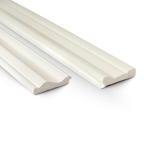 Miniatura 5 de Kit de molduras para paneles de revestimiento  Paneles de pared decorativos fáciles de instalar, kit de tablones de PVC para paneles de pared de