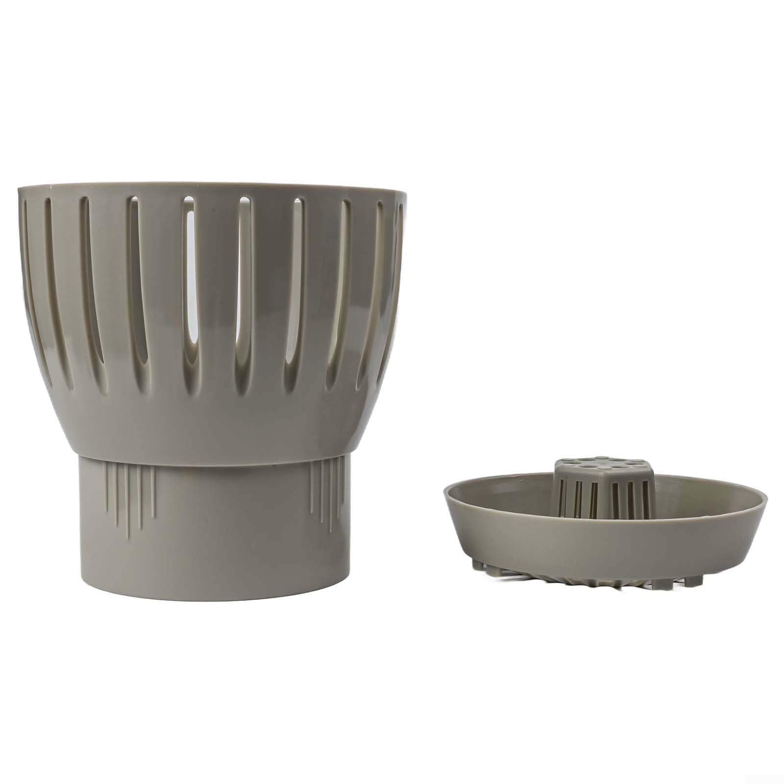 Koi-Teich Abfluss-Skimmer, Kunststoff, Laubsammelfilter, höhenverstellbar, effizient, mit Schwenkwinkel für Wasserschmutzentfernung und Wasserflusskontrolle (110 mm)