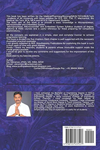 Microprocessor, Micro Controller and Embedded System: For BE/B.TECH/BCA/MCA/ME/M.TECH/Diploma/B.Sc/M