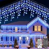 PBGMRT Icicle Christmas Lights Outdoor 10M - Fairy Lights Plug in Cool White &...