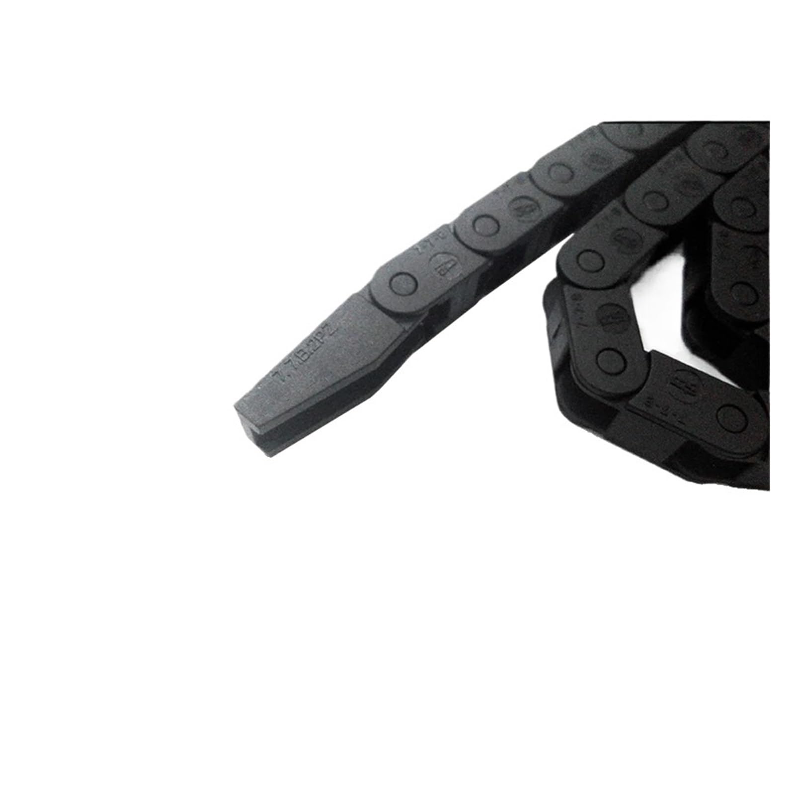 Łańcuch napędowy 1 metr, 7 x 7 mm, łańcuch holowniczy, nośnik drutu, ochrona kabla, zbiorniki, most, bez otwierania, ze złączami końcowymi, łańcuch zasilania (R28)