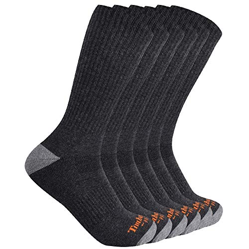 Timberland PRO Men's 6-Pack Performance Crew Length Socks