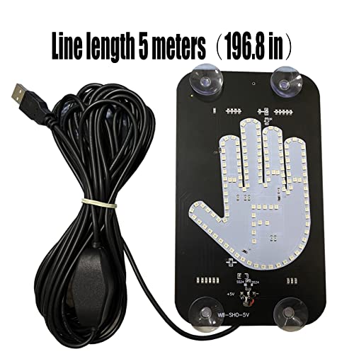 Lámpara LED dedo medio para auto y camión miniatura 7