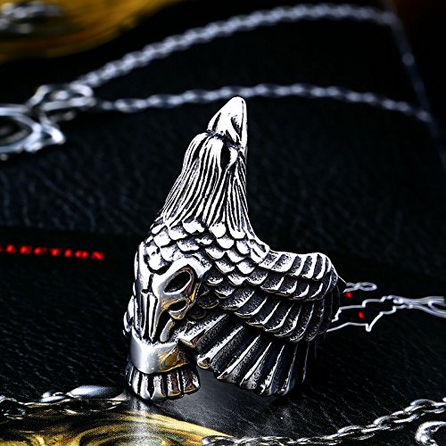 Image of Genuine Stainless Steel Ring for Men Fashion Punk Rock 3D Animal Rings