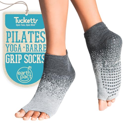 Image of Yoga Socks for Women Non Slip, Toeless Non Skid Sticky Grip Sock - Pilates, Barre, Ballet