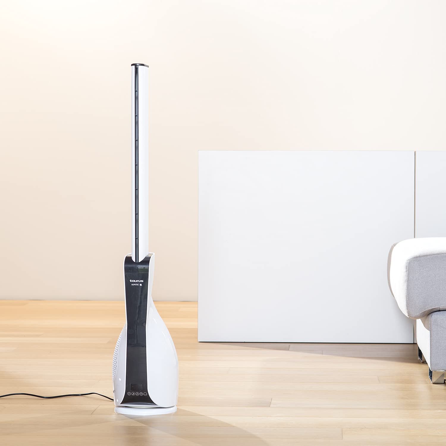 Taurus, Babel Invisible, Ventilatore a torre, reversibile, Bianco e nero