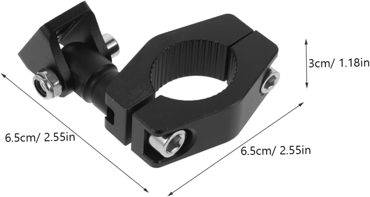Aluminum Alloy Motorcycle Spotlight Bracket Tube Clamp Single Hole LED Light Mounting Holder for Motorbike Compatible Fog Work Light