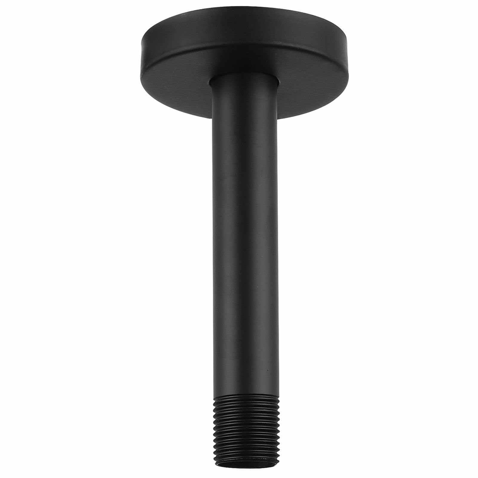 Voolan Shower Arm with Flange, Ceiling Mounted Fixed Shower Pipe, Bathroom Straight Rain Shower Replacement Arm, Universal Connection 1/2 NPT (6 Inch,