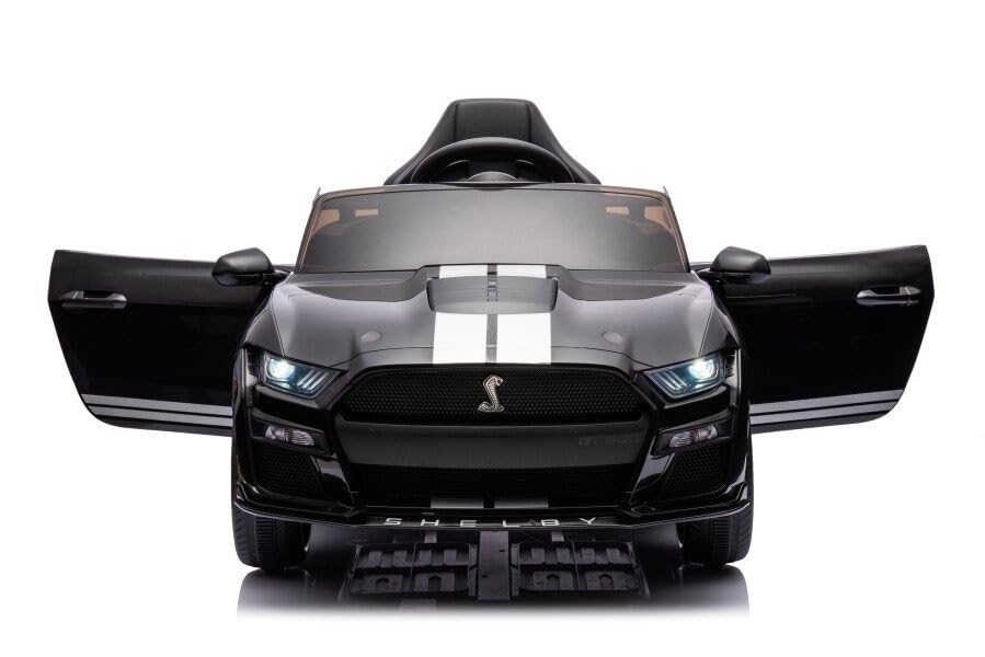 Voiture électrique Enfant Shelby GT350 12V Avec Télécommande 2,4 GHz - Vitesse 2-5 Km/h - Pour 1 à 4 Ans - Phares LED, Musique - Charge Max 30 Kg